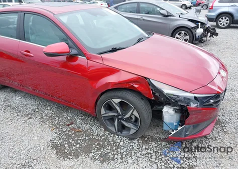 2021 Hyundai Elantra Hybrid Limited from USA, damaged, VIN KMHLN4AJ2MU005191